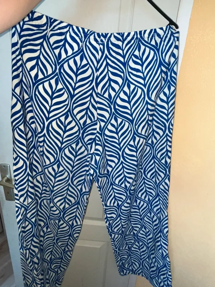 pantalon bleu et blanc h&m - photo numéro 6