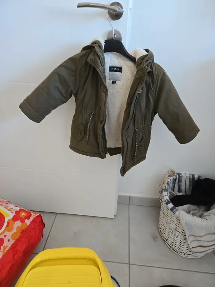Parka polaire kaki 18 mois