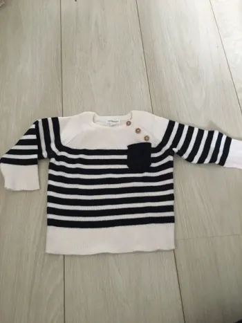 Pull marinière vertbaudet 6 mois