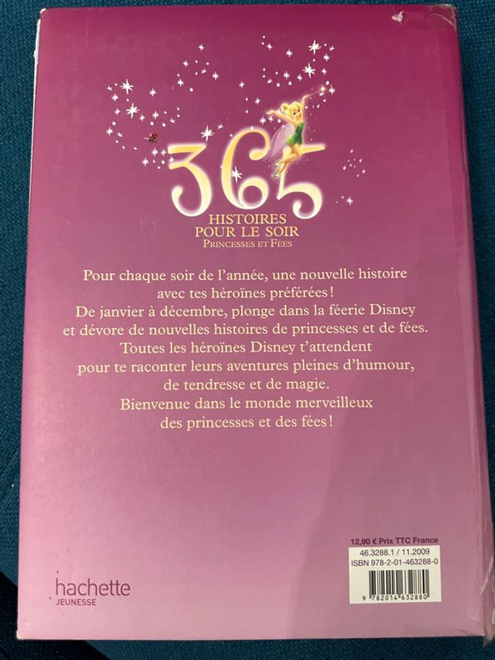 Grand livre 365 histoires pour le soir princesses et fées Walt Disney Hachette Jeunesse - photo numéro 2