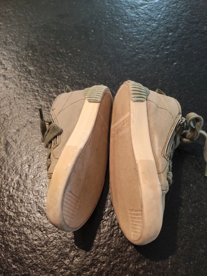 Basket montante à lacets kaki bébé garçon Zara 25 - photo numéro 4