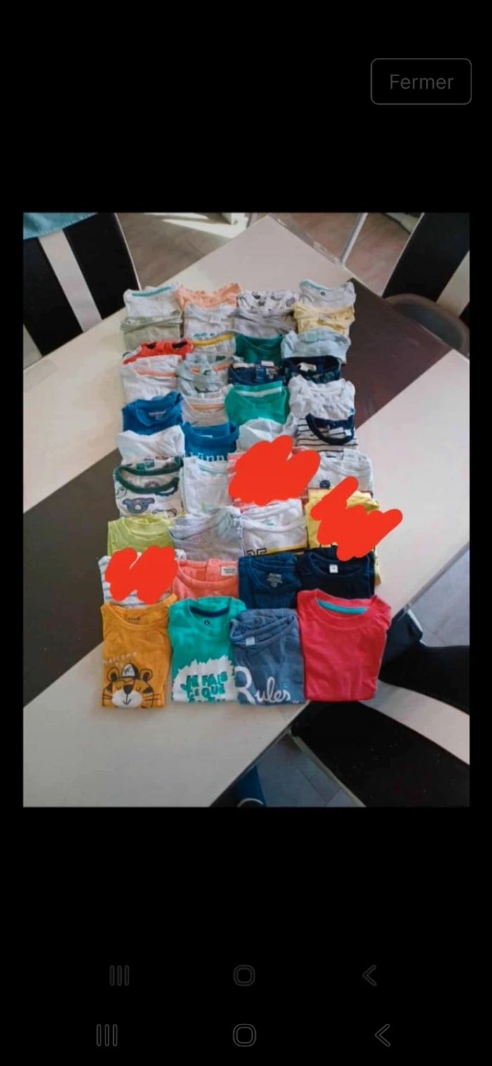 Lot tee shirts 12 mois garçon