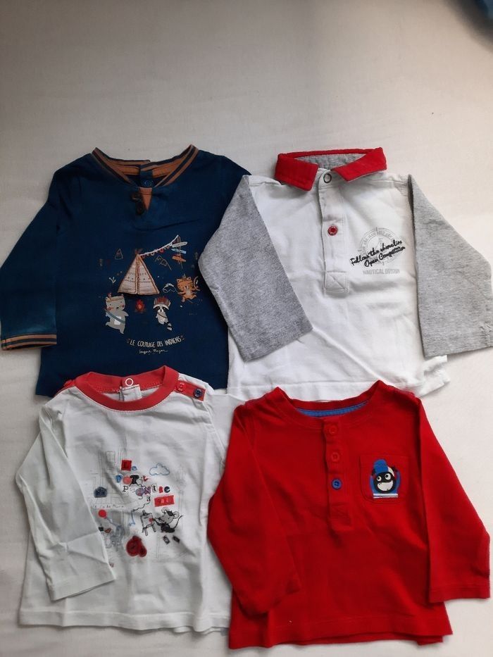 Lot 4 haut bébé 6 mois