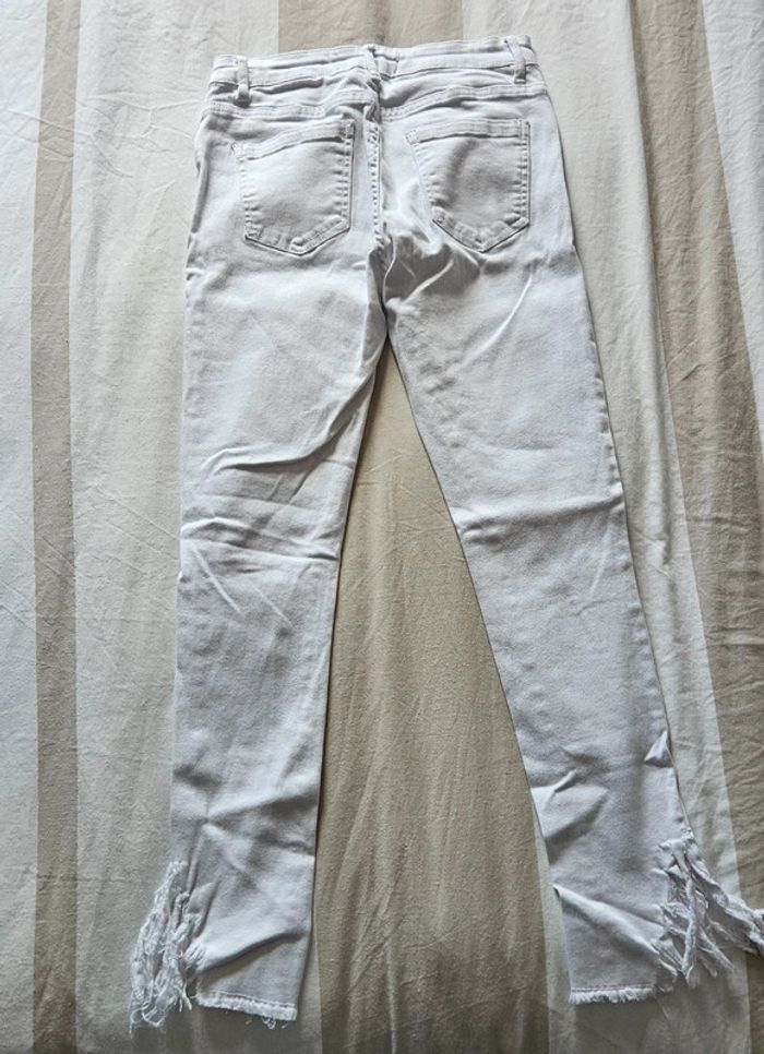Jeans Blanc Blooshop Taille 38  Effet Mode Garanti - photo numéro 2