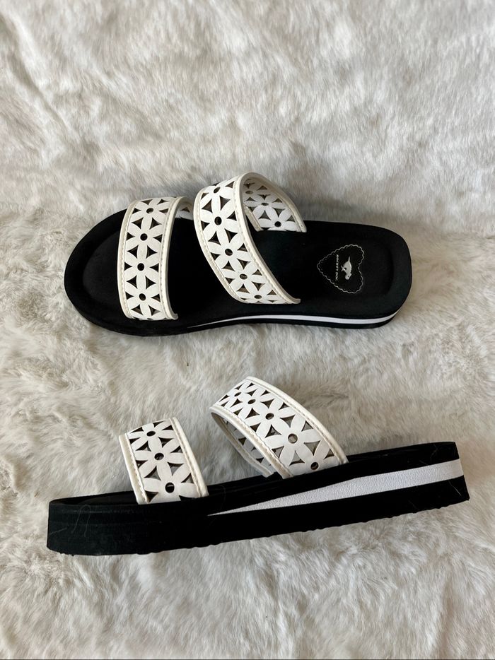 Sandales, claquettes blanches rocket dog 38 - photo numéro 5