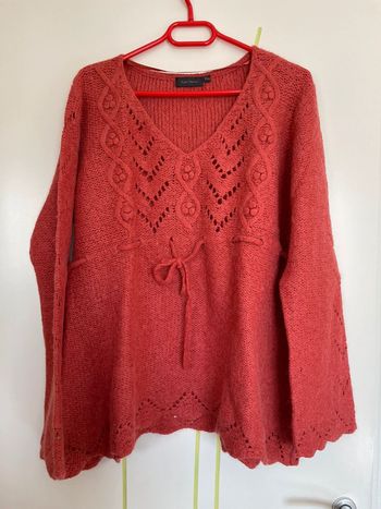 Pull rouge orangé grande taille Kiabi
