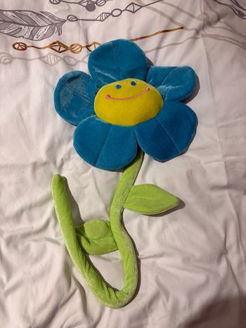 Grande fleur peluche tissu articulée