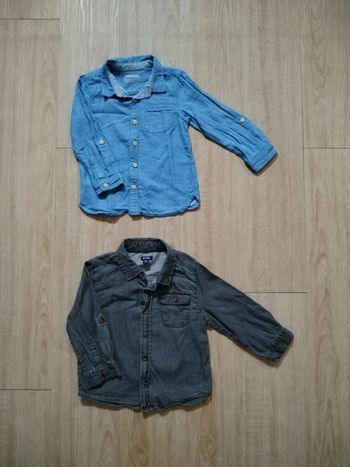 Lot 2 chemises 2 ans
