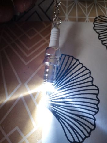 Porte clé en forme de bougie