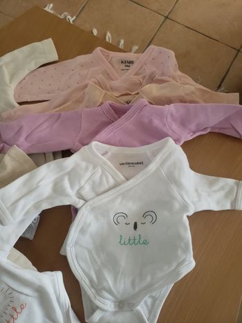 Lots de 12 bodies bebe fille