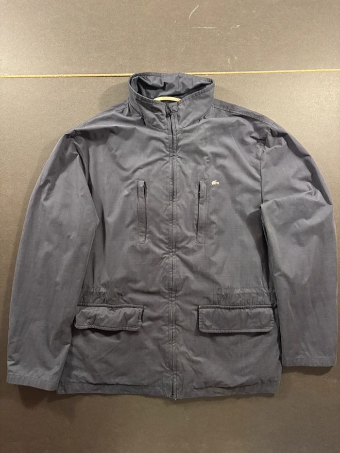 Veste style Coupe Vent Vintage Lacoste Taille L bleu marine - photo numéro 2