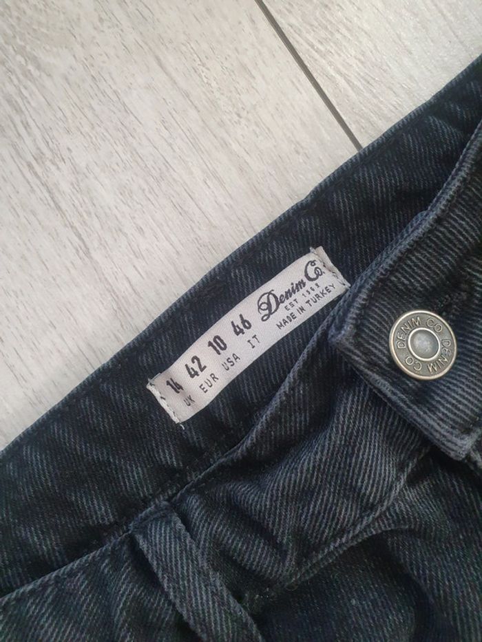 Jupe Courte Jeans Noir - photo numéro 4
