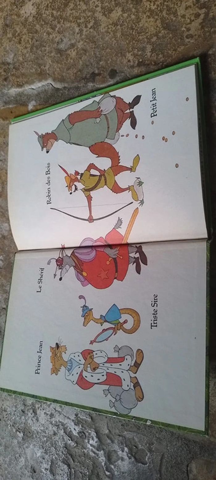 Livre Vintage Robin des Bois Disney - photo numéro 3