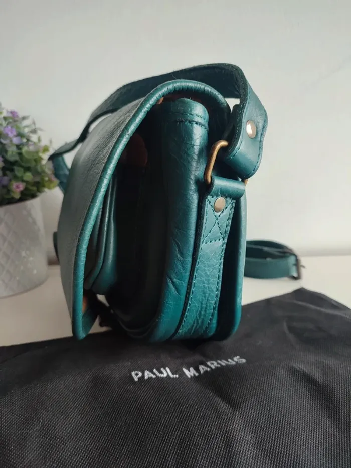 Sac en cuir le Bohémien Cobalt - Paul Marius - photo numéro 4