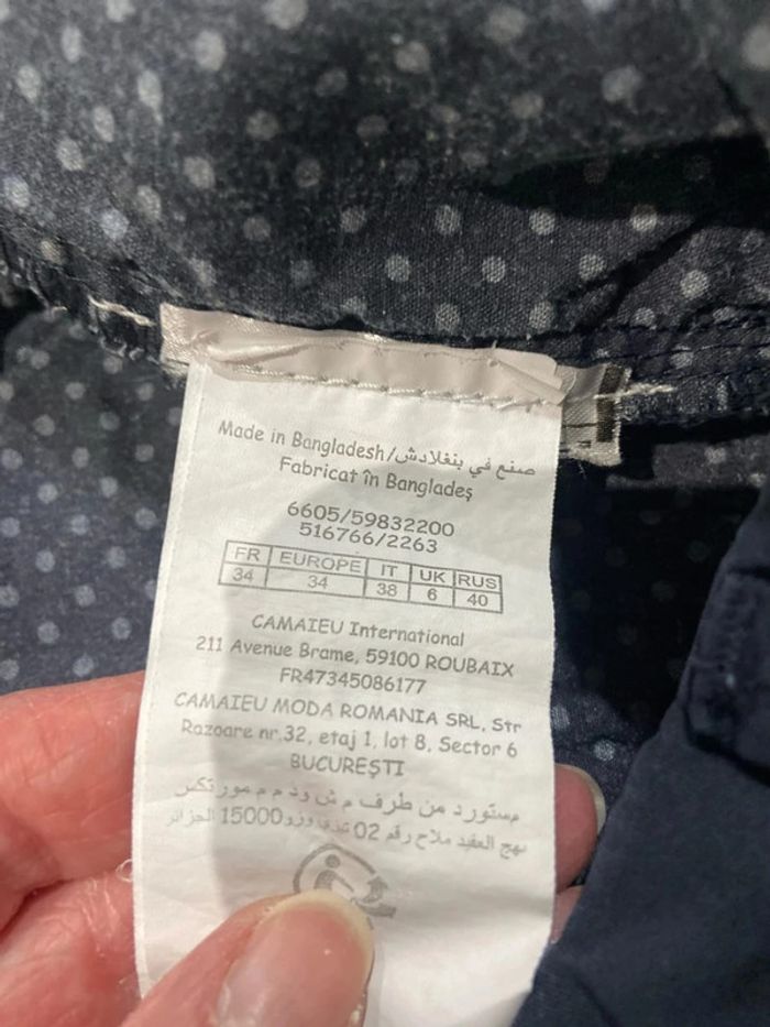 Pantalon Chino marine camaïeu - photo numéro 5