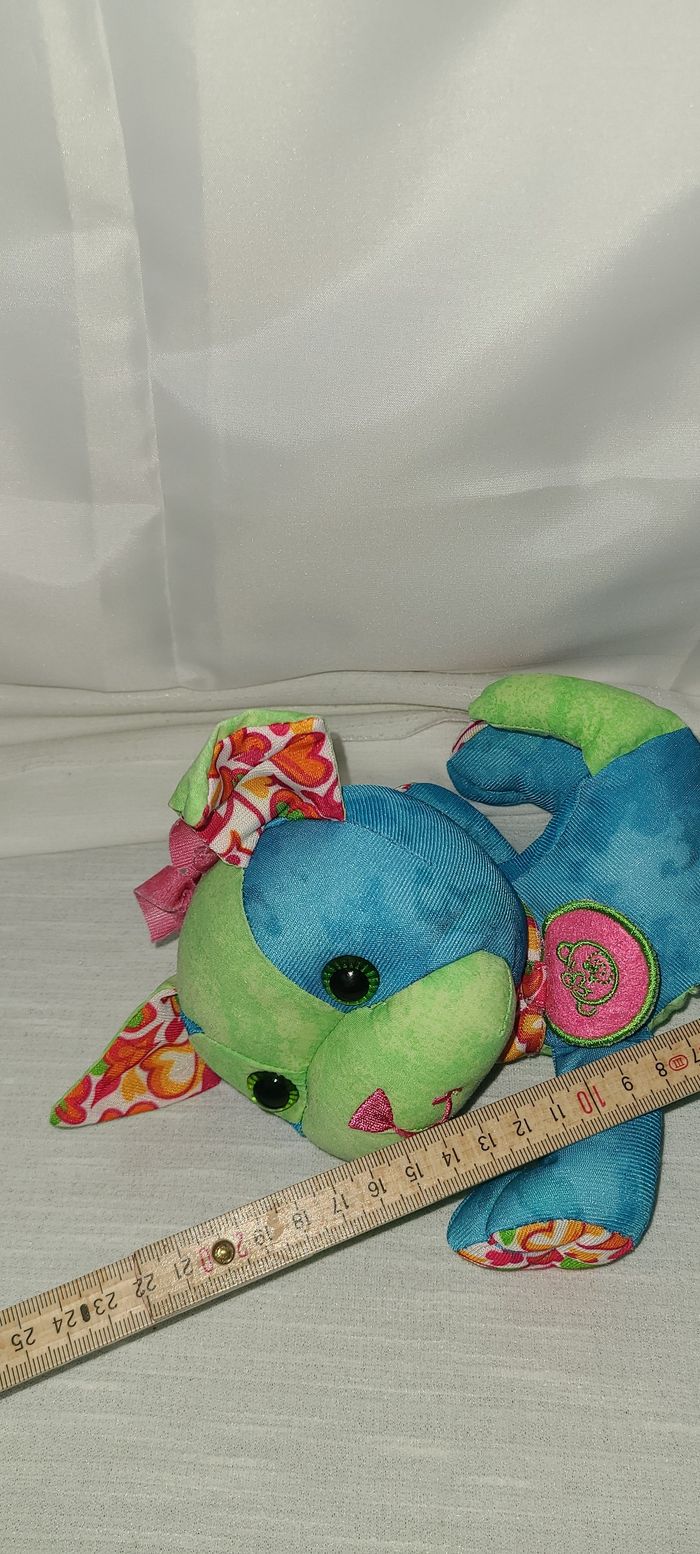 Peluche Doodle Pet bleu vert pour chien, lavable et sans marqueur - photo numéro 5