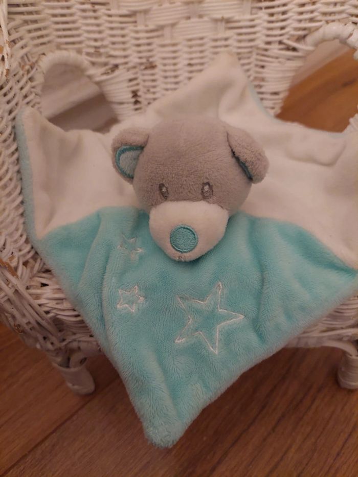 Doudou mouchoir ours Tom & Zoé - photo numéro 4