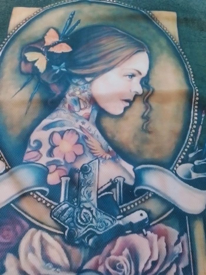 Robe femme motif femme tatoué - photo numéro 9