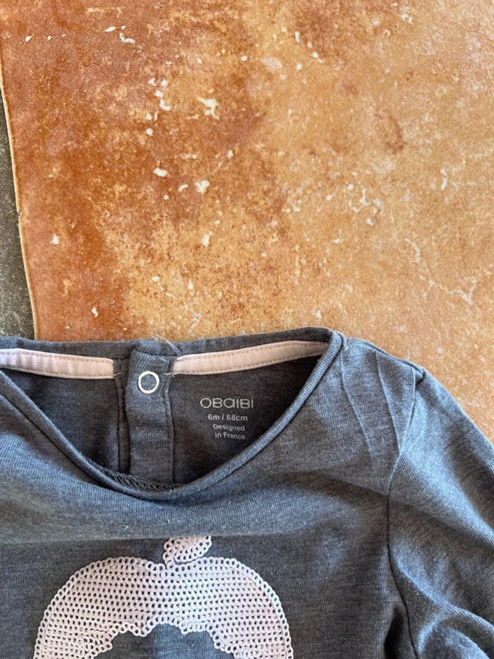 Lot 6 t-shirt manches longues 6mois - photo numéro 10