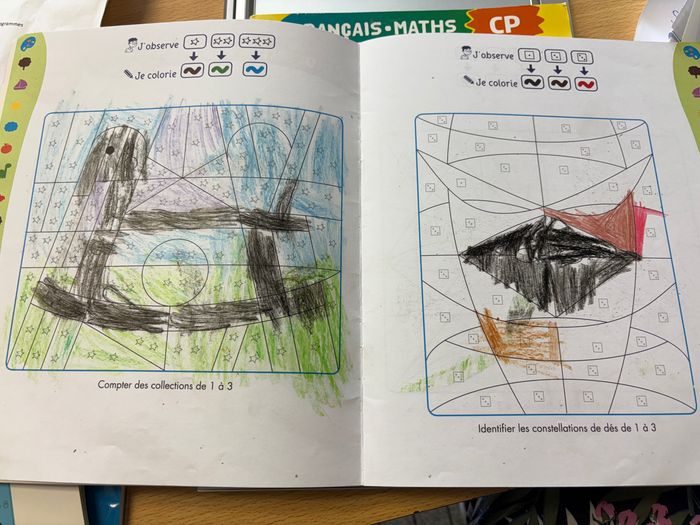 Livre de coloriage « nombres magiques  » Nathan 5/6 ans GS - photo numéro 5