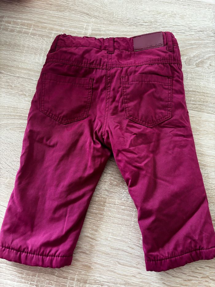 Pantalon bordeaux polaire DPAM t.6m - photo numéro 4