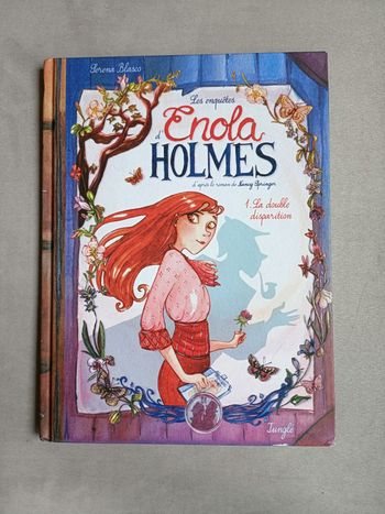 Livre-BD "La double disparition" tome 1 de la série Les enquêtes d'Enola Holmes