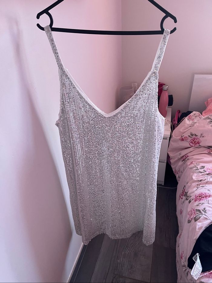robe sequin Shein L