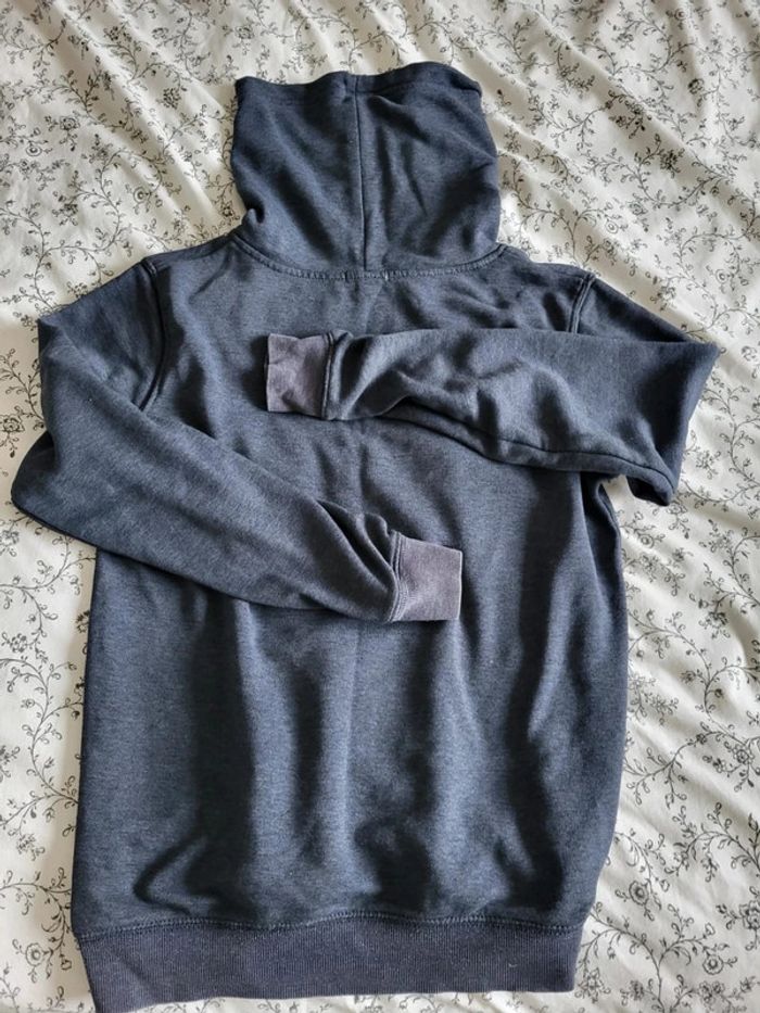 Sweat col montant poche traversante 14 ans xs Kiabi bleu gris - photo numéro 3