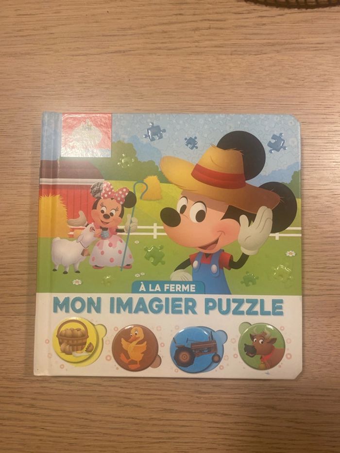 Livré Mon imagier puzzle à la ferme Disney