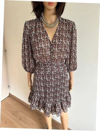 Robe imprimée neuve avec manches 3/4 Morgan taille 40