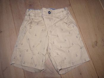 bermuda H&M avec ancres marines 92 cm