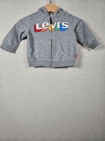 Gilet  zippé à capuche levi's  3 mois 62 cm 