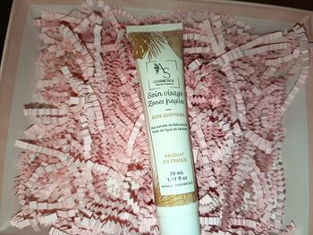 Soin crème visage bio zones fragiles, AS cosmetics, NEUF