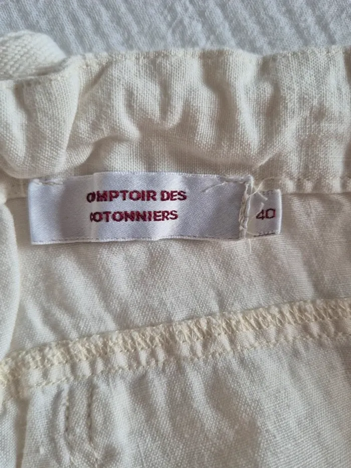 Comptoir des cotonniers - Pantalon beige / écru taille 40 - photo numéro 18
