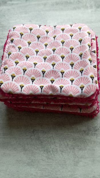 Lingettes  coton imprimé