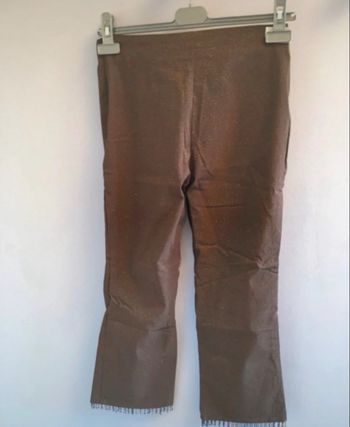Pantacourt marron pailleté, Étam, taille 40