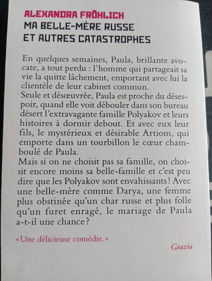 Livre de poche comme Neuf Ma belle mère russe et autres catastrophes Alexandra Frohlich - photo numéro 2