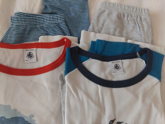 Lot de 2pyjamas Petit bateau t10 ans 100%coton - photo numéro 6