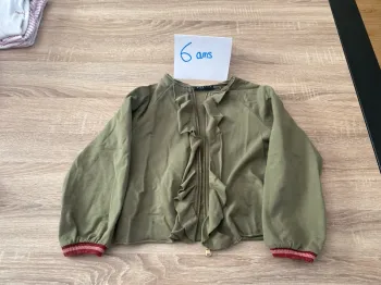 Veste kaki fille Sisley 6/7ans
