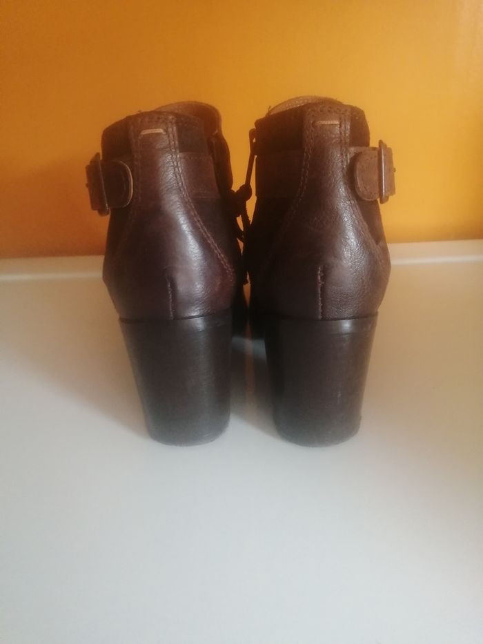 🌸Bottines cuir marron à talon Pointure 37 "Levi's" 🌸 - photo numéro 4