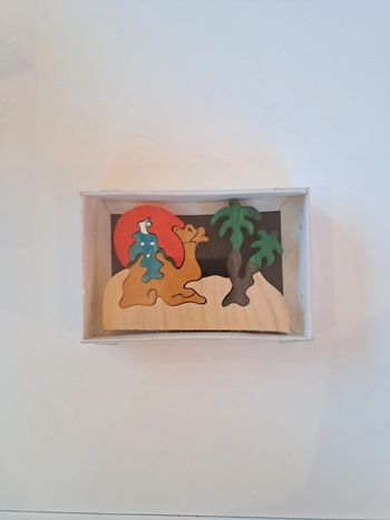 Puzzle bois artisanat Maroc