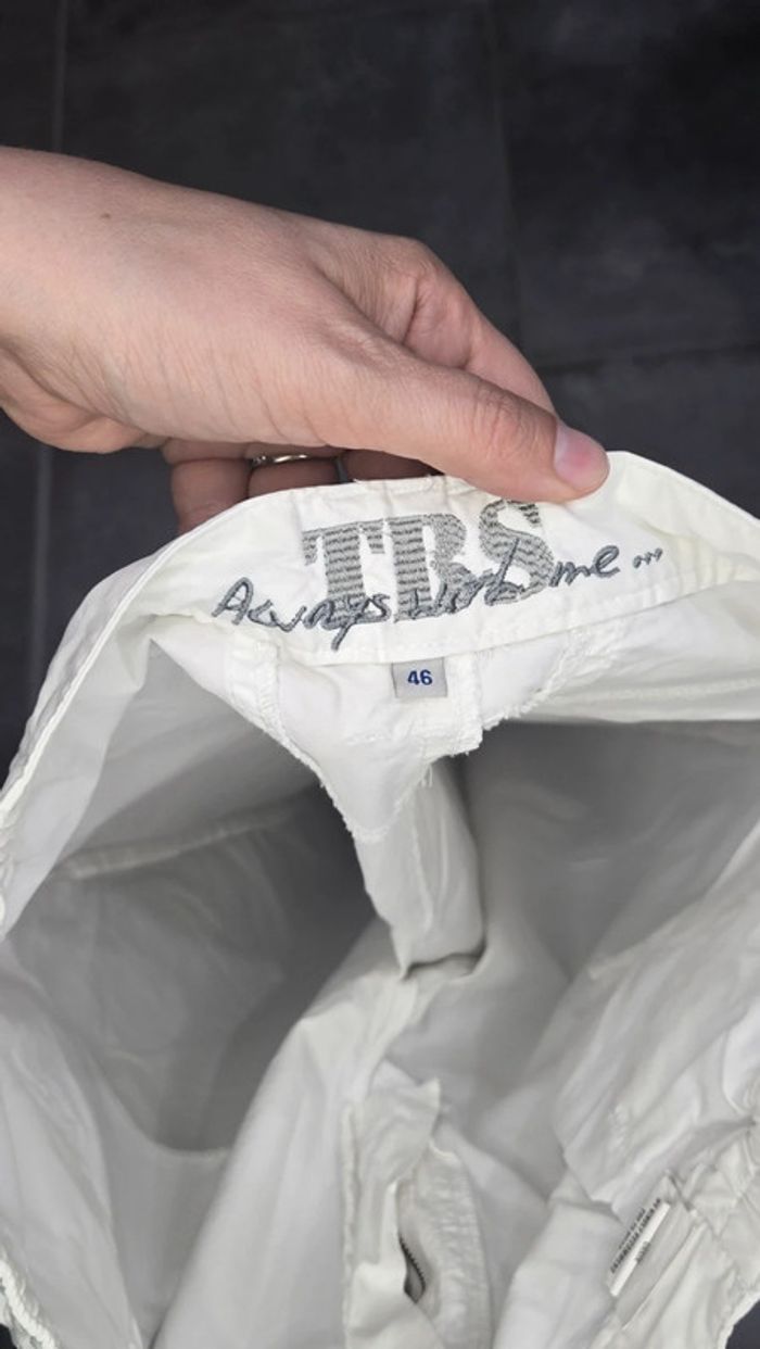 Pantacourt blanc tbs - photo numéro 2