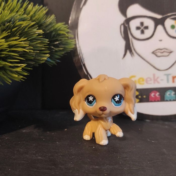 My Littlest Petshop LPS Dog Spaniel 743 Original Authentic #geektradelpschien