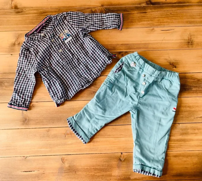 Ensemble élégant chemise pantalon 9 mois