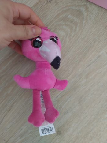 Petite peluche flamand rose