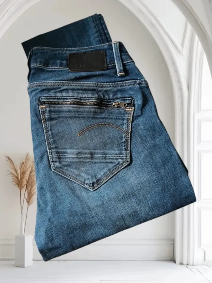 Jean G-Star raw coupe skinny mid ,taille mi-haute ,stretch - photo numéro 9