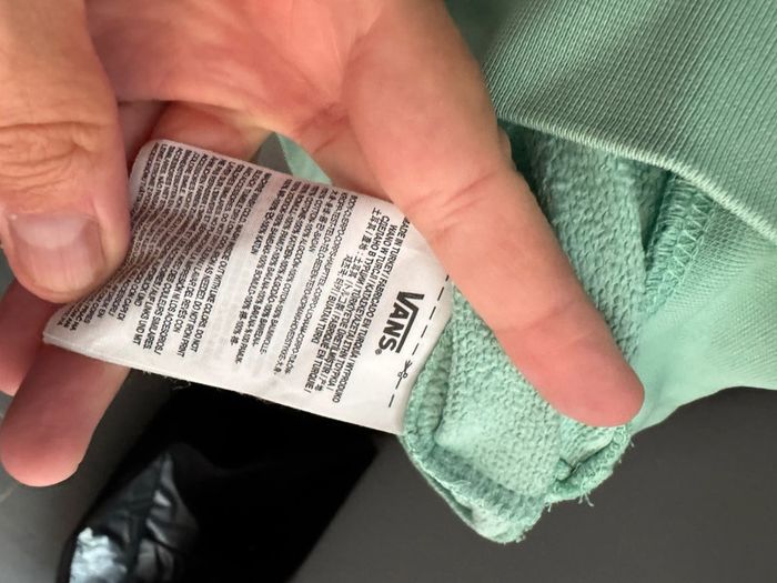 Hoodie vans vert clair taille L - photo numéro 5
