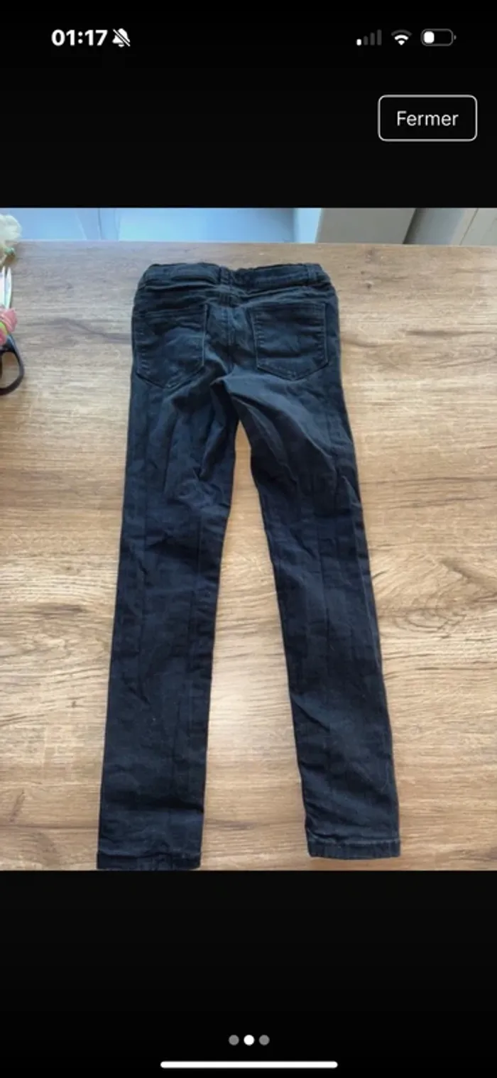 Jean skinny noir fille– Kiabi – 8 ans - photo numéro 2