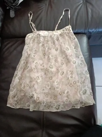 Haut sinequanone fils dore 36 soie