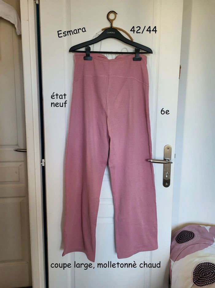Pantalon grossesse ample molletonnée Esmara taille 42/44